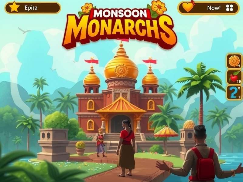 Monsoon Monarchs gameplay screenshot showing empire building